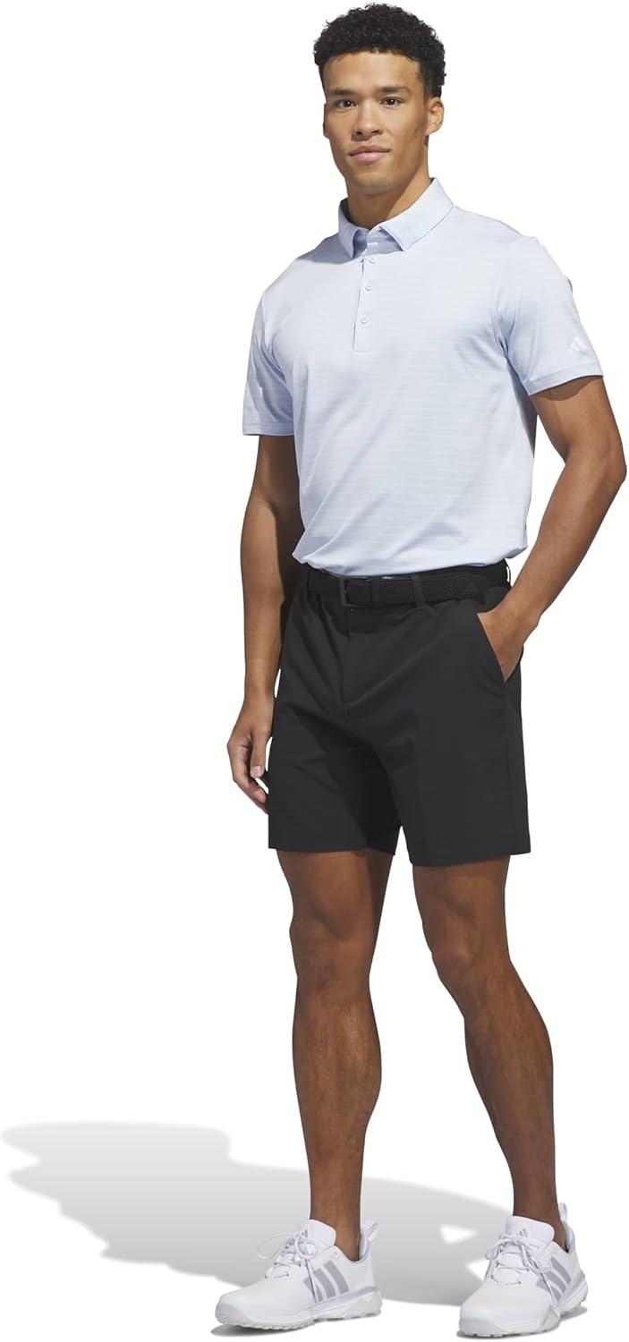 image:imageadidas Mens Ultimate365 Dash Stripe Polo ShirtCrystal Sky White