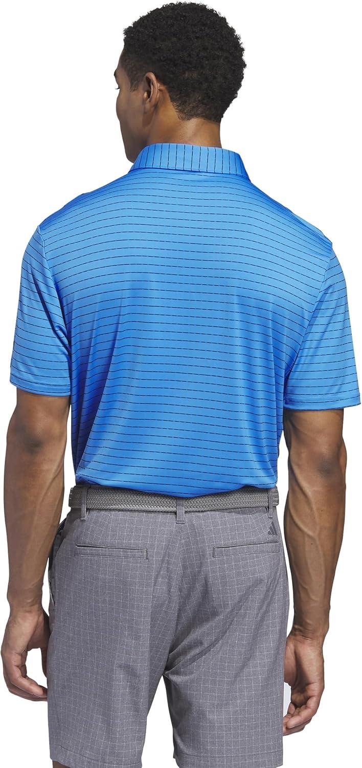 image:imageadidas Mens Ultimate365 Dash Stripe Polo ShirtLucid Ray Blue Black