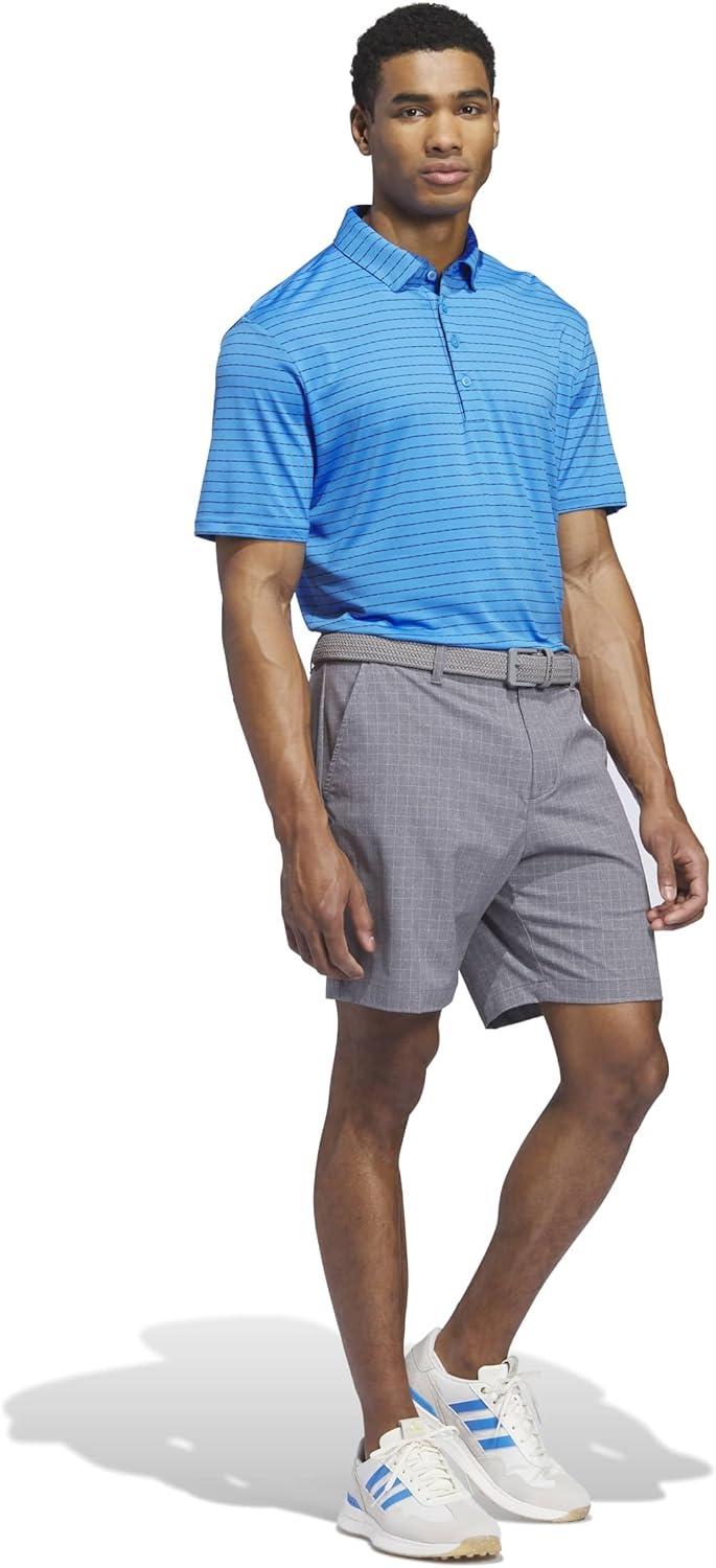 image:imageadidas Mens Ultimate365 Dash Stripe Polo ShirtLucid Ray Blue Black