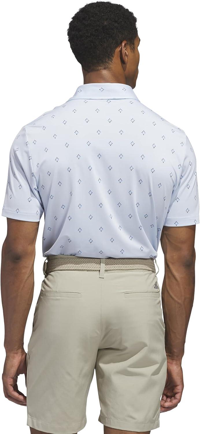 image:imageadidas Mens Ultimate365 Essence Print Climacool Polo ShirtCrystal Sky