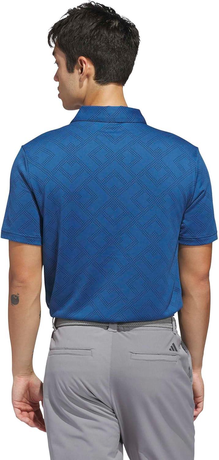 image:imageadidas Mens Ultimate365 Jacquard Climacool Polo ShirtDusky Petrol Black