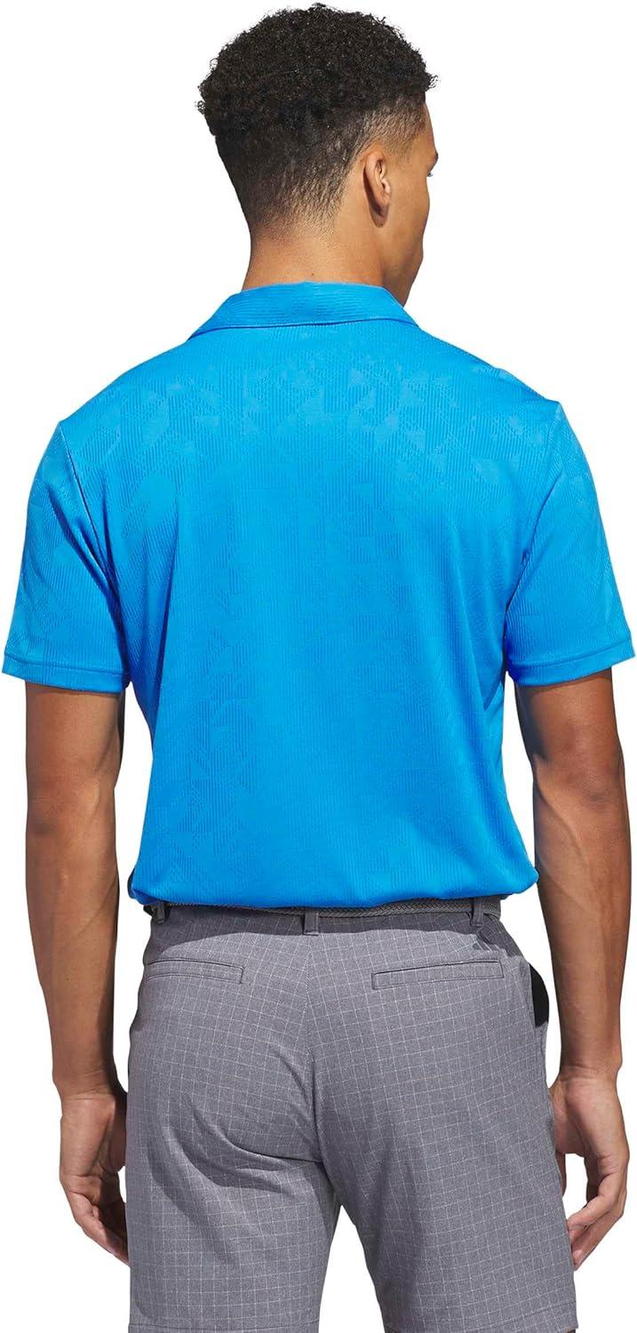 image:imageadidas Mens Ultimate365 Jacquard Climacool Polo ShirtLucid Ray Blue