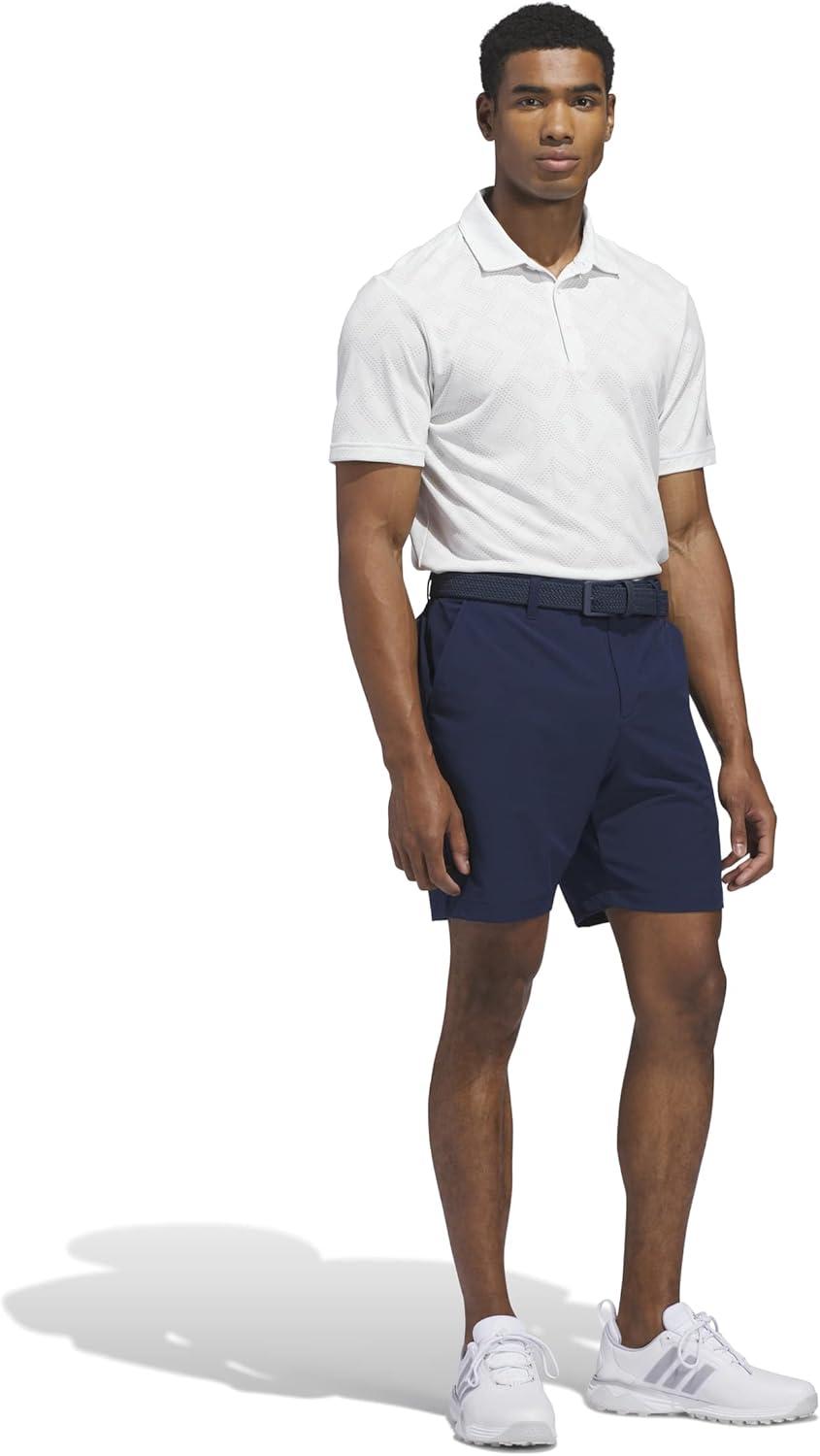 image:imageadidas Mens Ultimate365 Jacquard Climacool Polo ShirtWhite Grey Two
