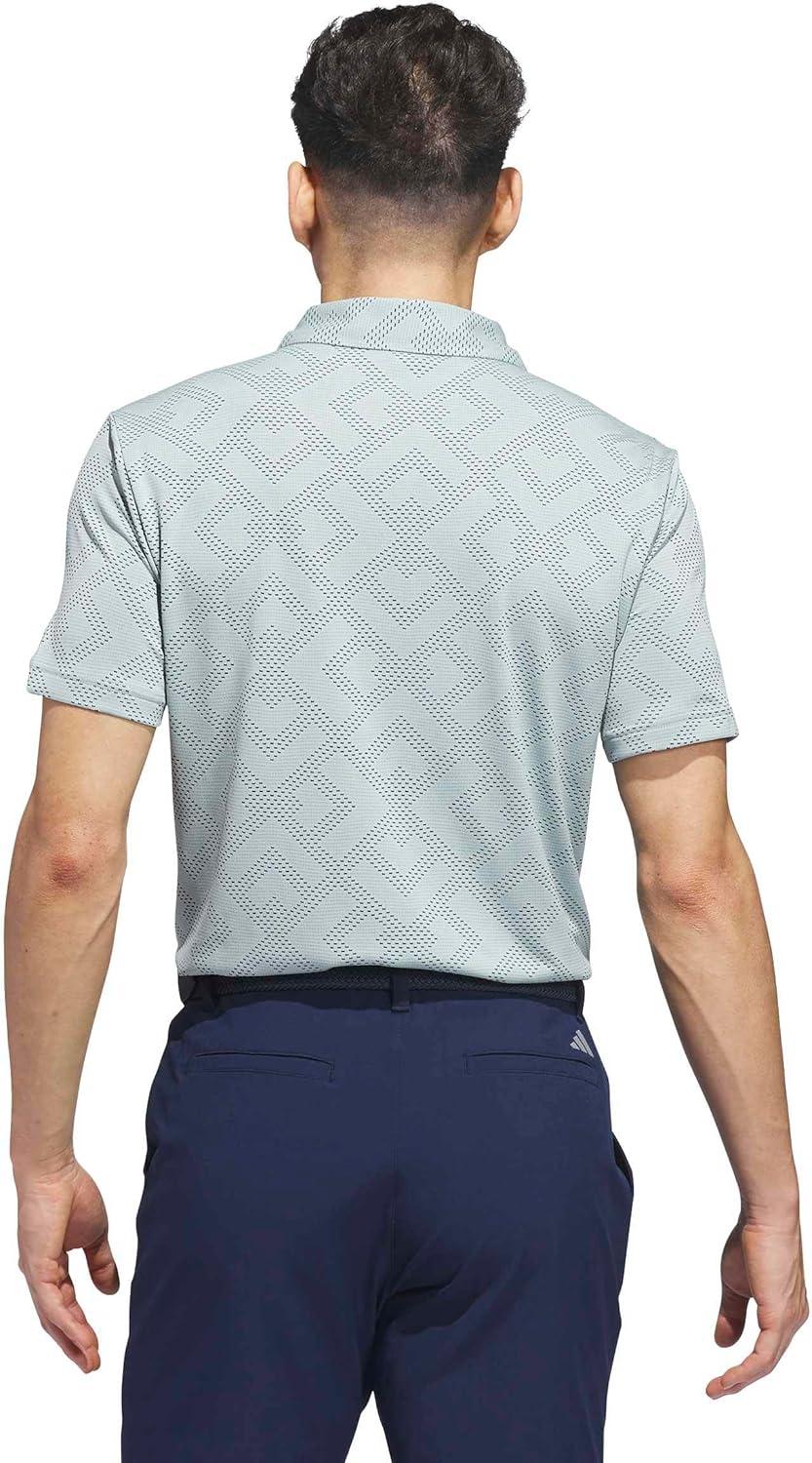 image:imageadidas Mens Ultimate365 Jacquard Climacool Polo ShirtWonder Sage Collegiate Navy