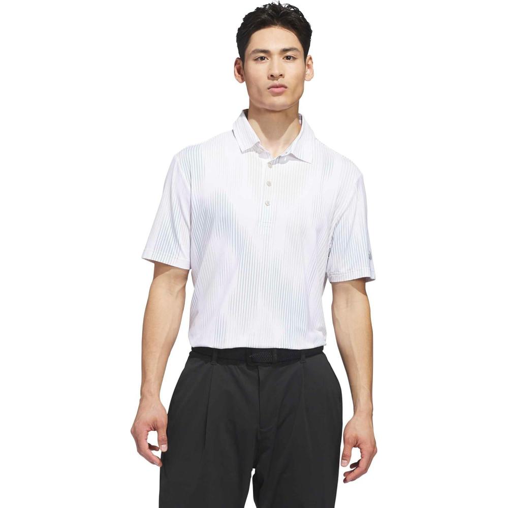 image:imageadidas Golf Mens Ultimate365 Tour Cool Feel Print Polo ShirtWonder Sage