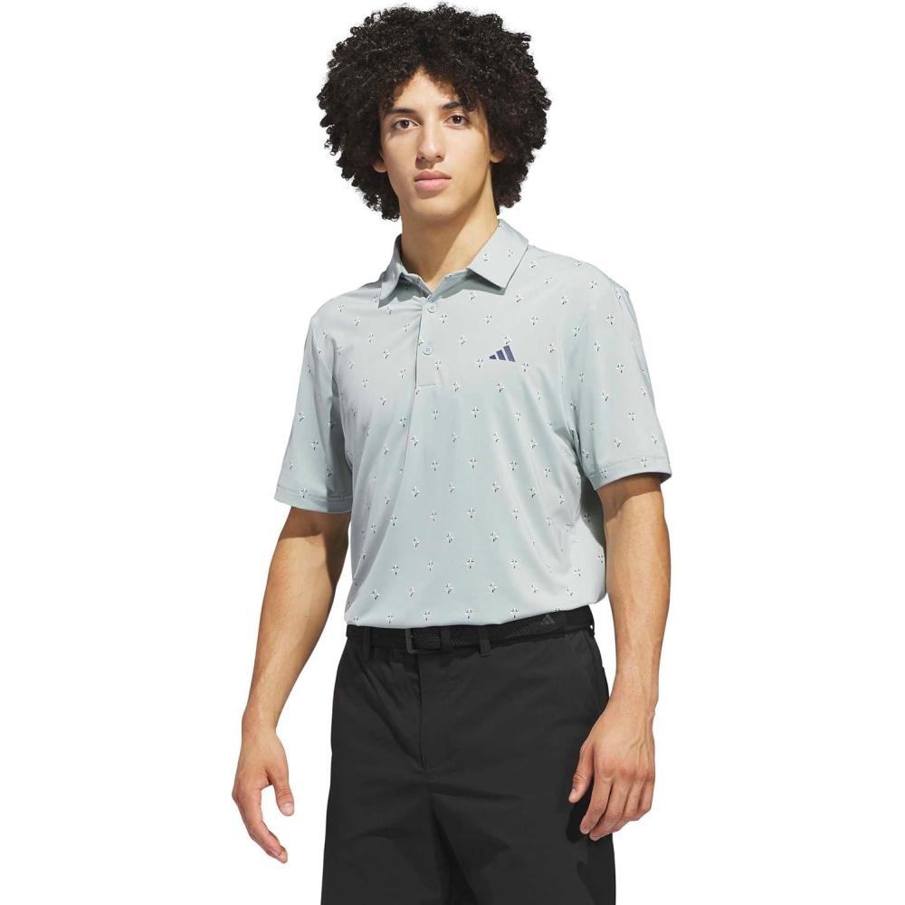 image:imageadidas Mens Ultimate365 Essence Print Climacool Polo ShirtWonder Sage