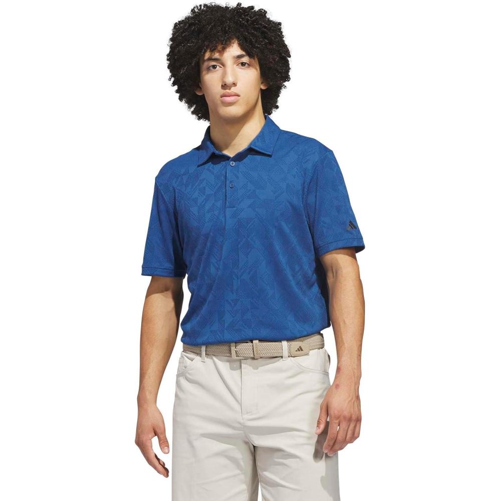 image:imageadidas Mens Ultimate365 Jacquard Climacool Polo ShirtDusky Petrol