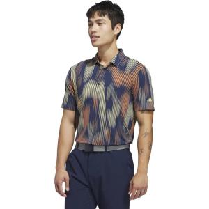 adidas Golf Men’s Ultimate365 Tour Cool Feel Print Polo Shirt(Semi Ice Tangerine)