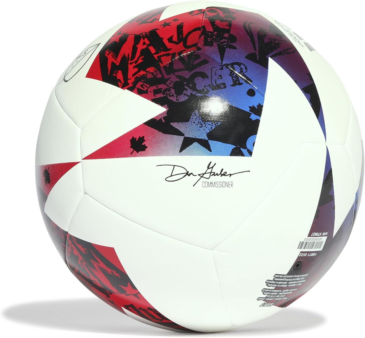 image:imageAdidas MLS Training Soccer BallWHITE BLUE RED