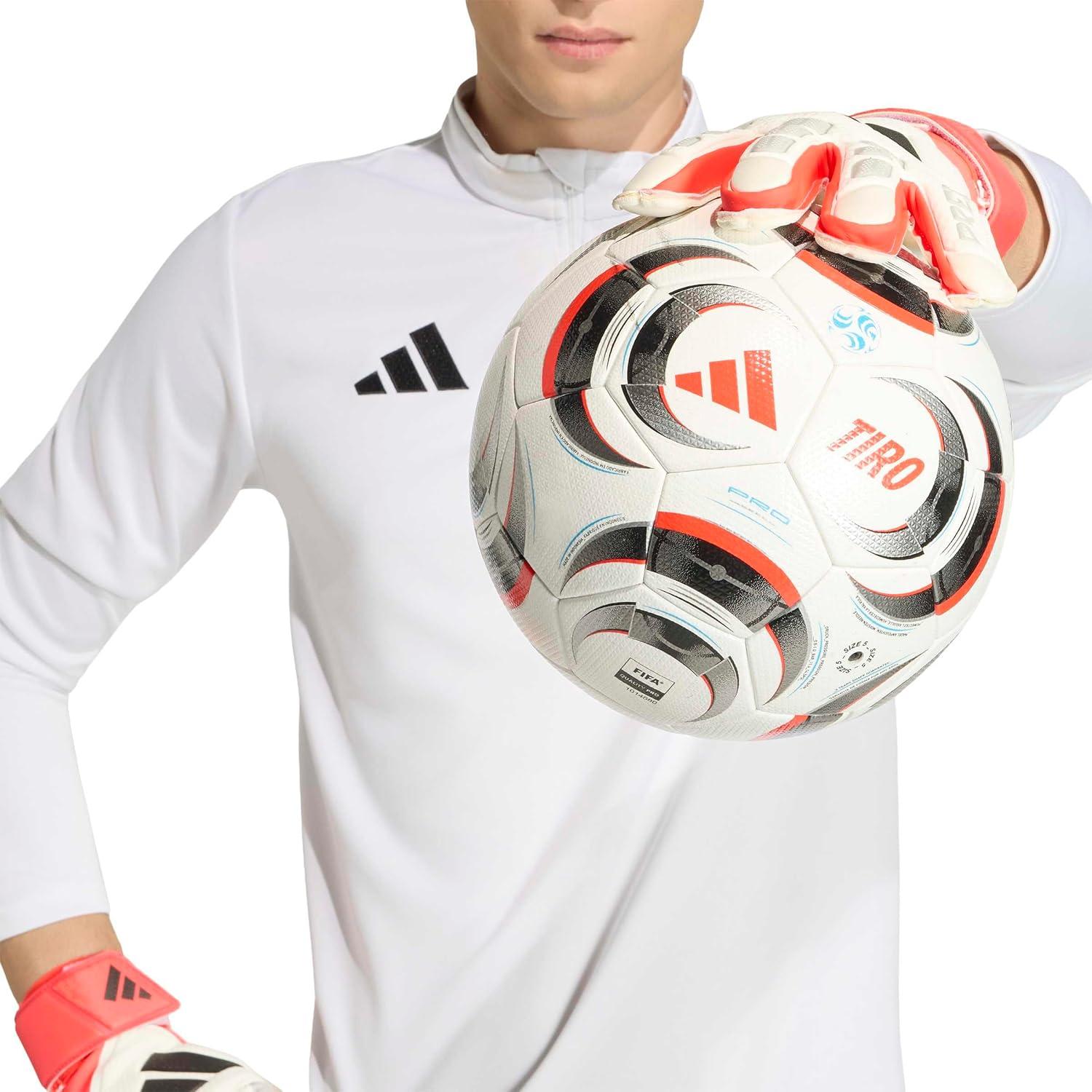 image:imageAdidas Predator Match Goalie GlovesWhiteLucid RedBlack