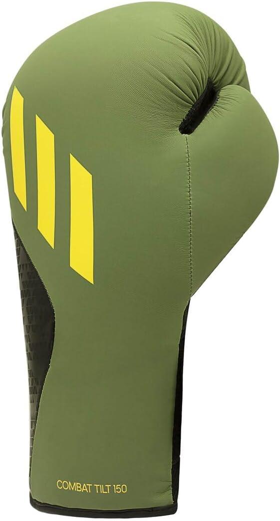 image:imageAdidas x Anderson Silva Tilt150 Boxing Gloves Premium PU Shell Enhanced Wrist Support Optimal Punch Alignment for Men Women Kids Boxing Kickboxing MMA Punching Gloves MMA GlovesOrbit GreenBlackYellowCamo