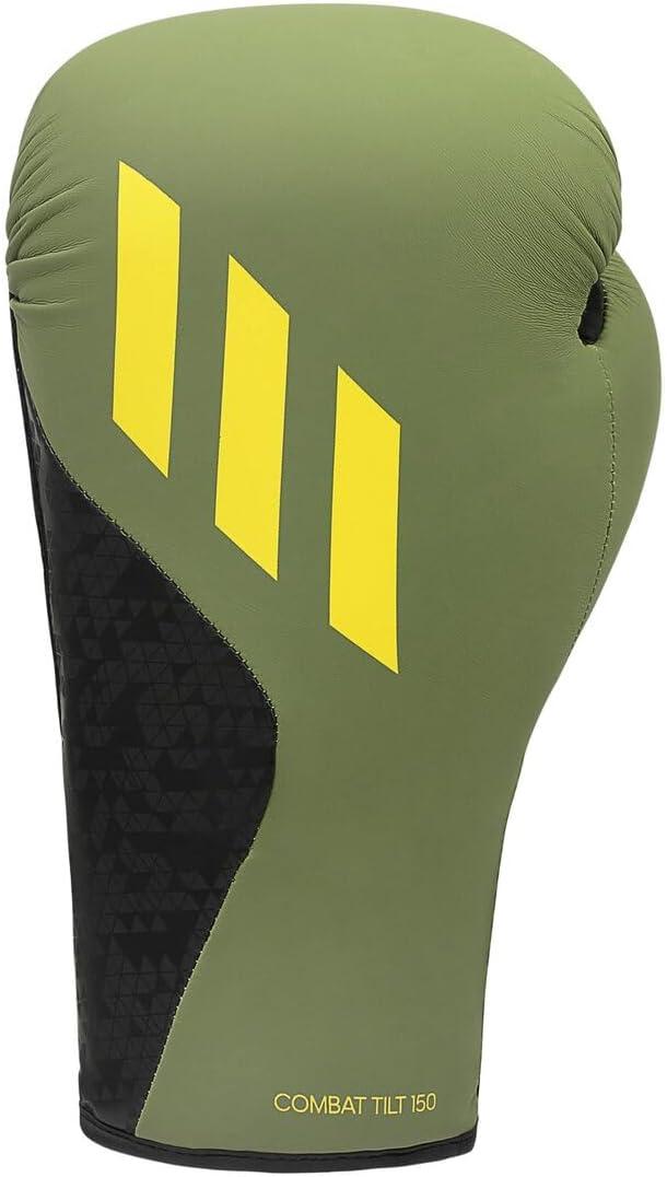 image:imageAdidas x Anderson Silva Tilt150 Boxing Gloves Premium PU Shell Enhanced Wrist Support Optimal Punch Alignment for Men Women Kids Boxing Kickboxing MMA Punching Gloves MMA GlovesOrbit GreenBlackYellowCamo