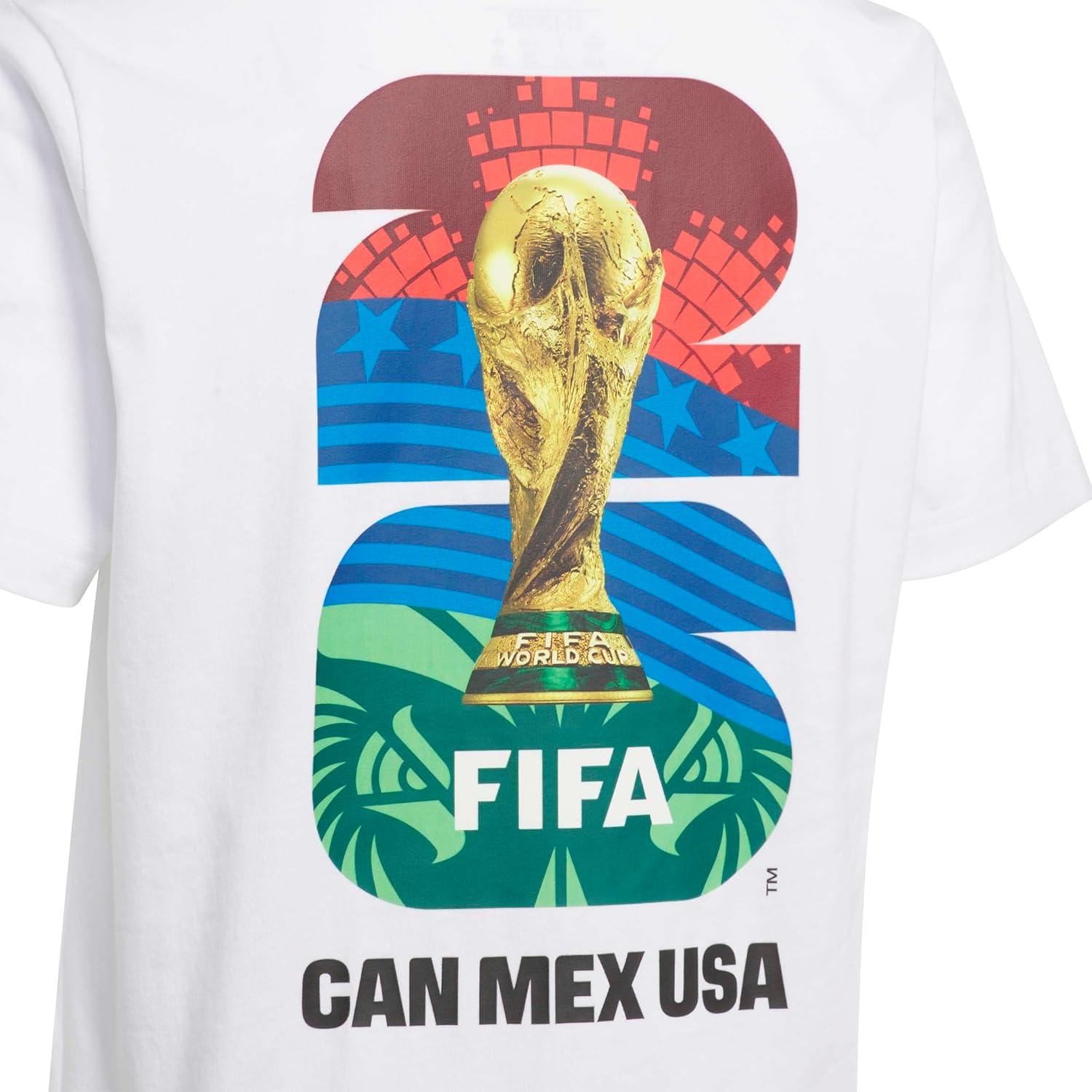 image:imageadidas Boys FIFA World Cup 26 Match Ball Graphic TShirtWhite