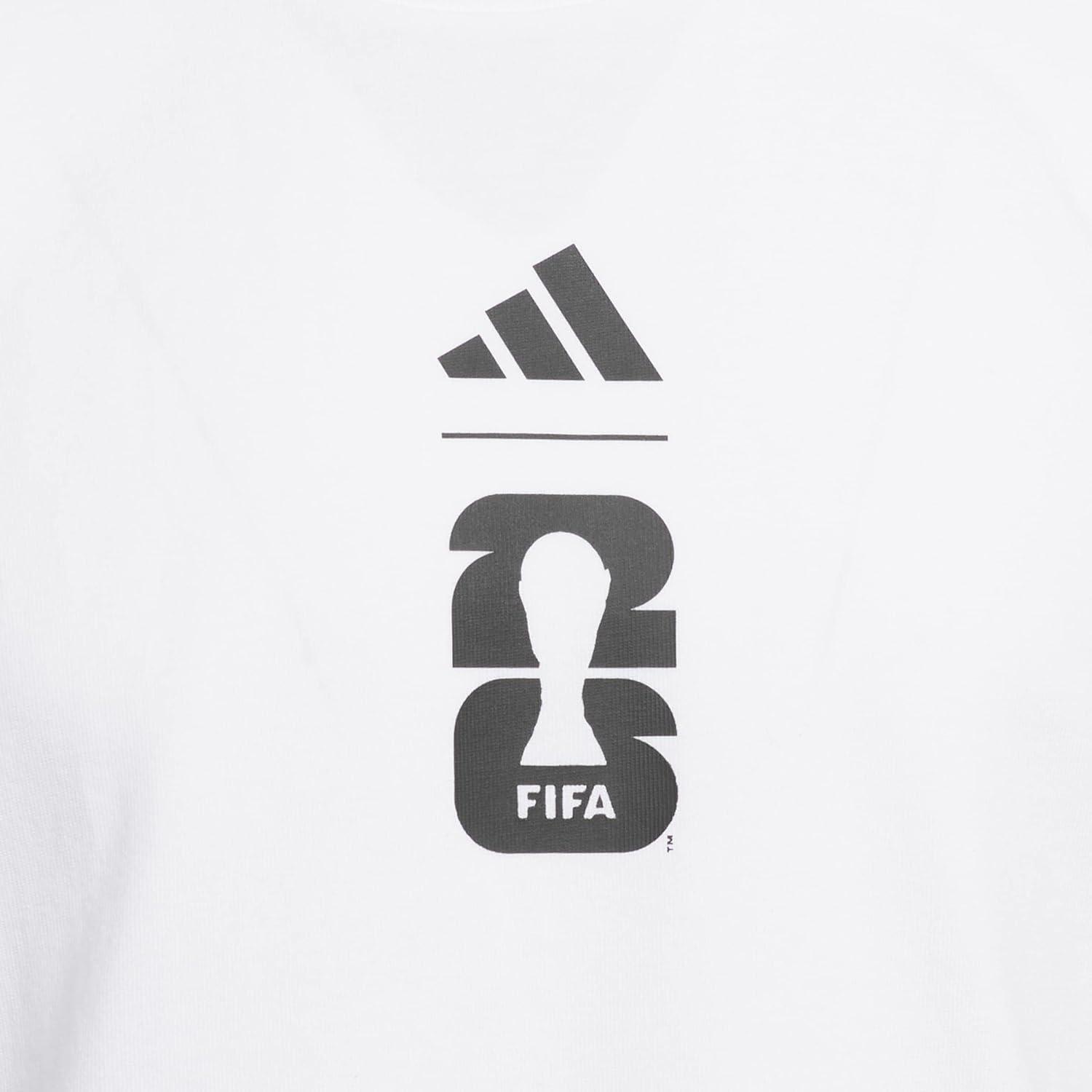 image:imageadidas Boys FIFA World Cup 26 Match Ball Graphic TShirtWhite