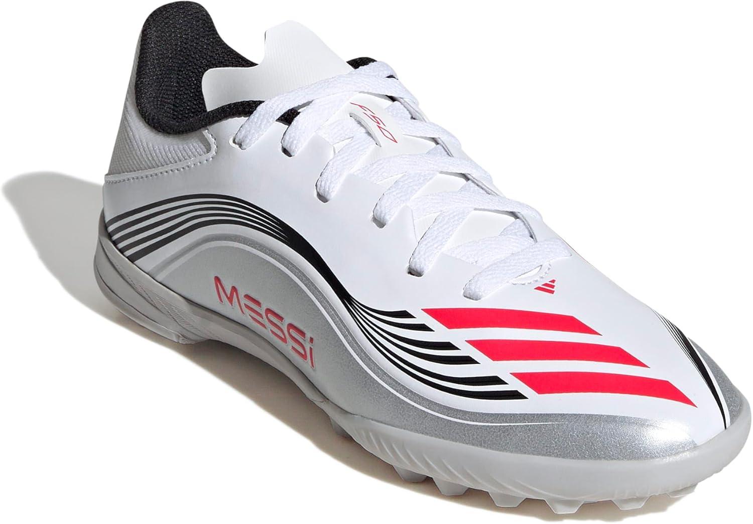 image:imageadidas Kids F50 Messi League TurfWhiteLucid RedSilver Metallic
