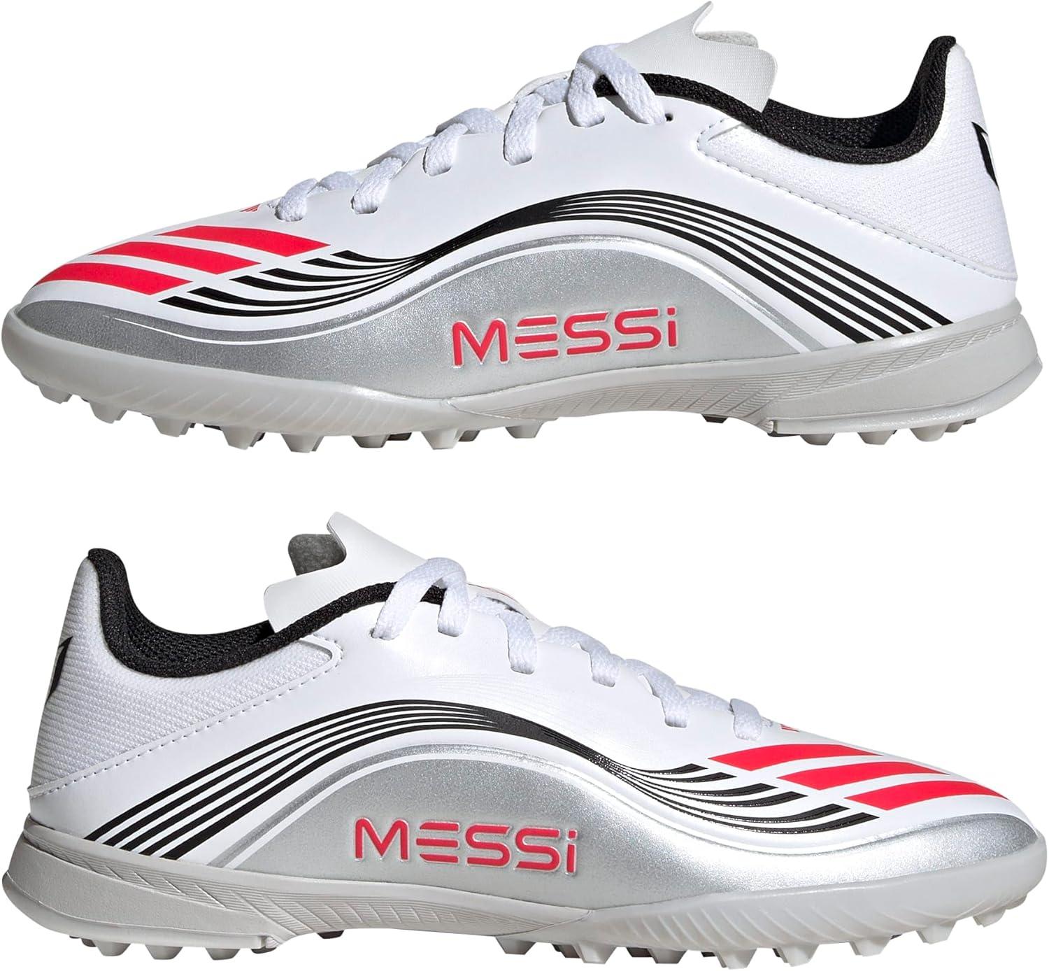 image:imageadidas Kids F50 Messi League TurfWhiteLucid RedSilver Metallic
