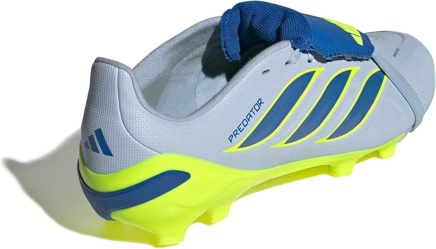 image:imageadidas Kids League Predator FoldOver Tongue Firm GroundCrystal SkyRay BlueTeam Solar Yellow