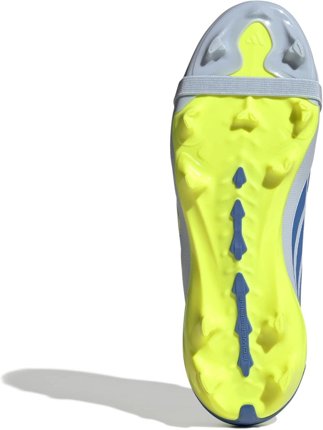 image:imageadidas Kids League Predator FoldOver Tongue Firm GroundCrystal SkyRay BlueTeam Solar Yellow