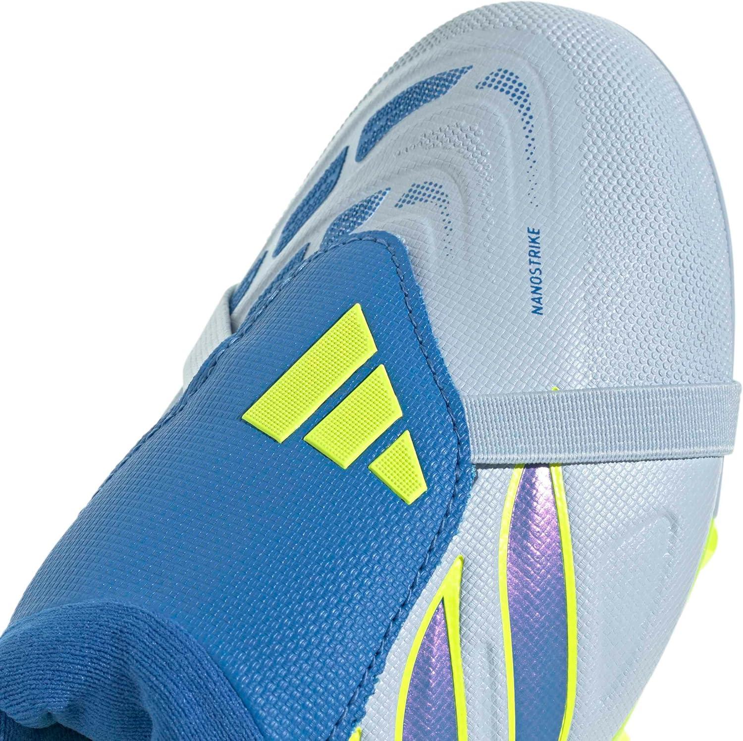 image:imageadidas Kids League Predator FoldOver Tongue Firm GroundCrystal SkyRay BlueTeam Solar Yellow