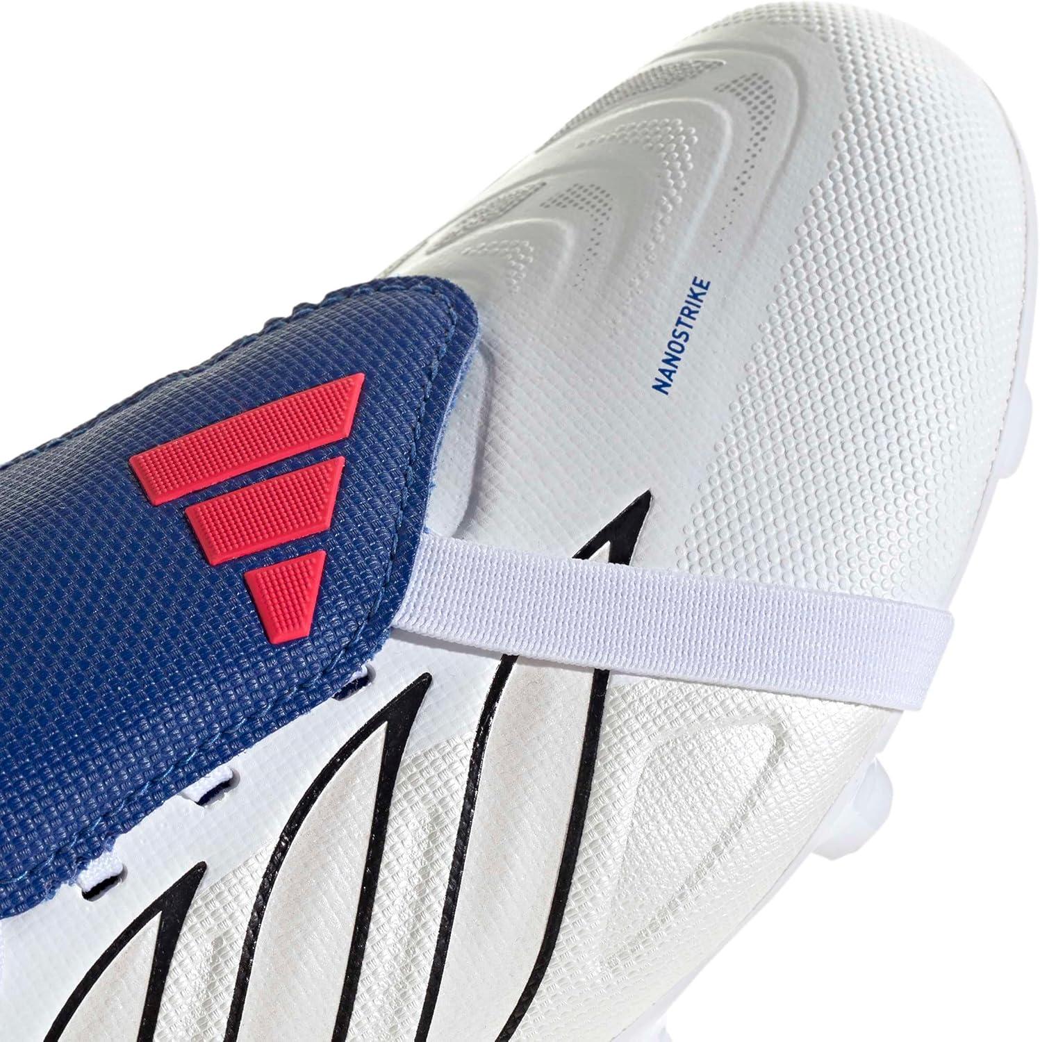 image:imageadidas Kids League Predator FoldOver Tongue Firm GroundWhiteZero MetallicTeam Royal Blue
