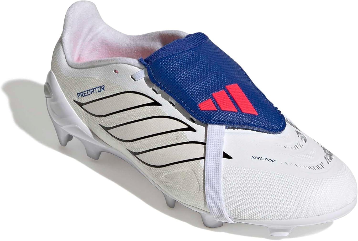 image:imageadidas Kids League Predator FoldOver Tongue Firm GroundWhiteZero MetallicTeam Royal Blue