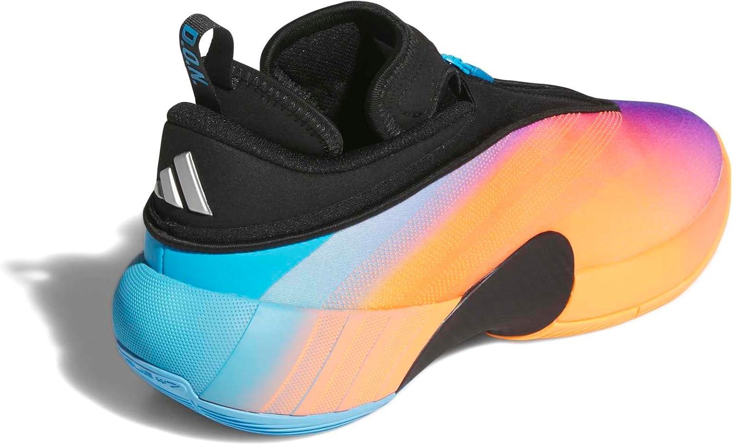 image:imageadidas Mens DON Issue 7 Basketball Sneakers Shoes Black PinkBlackLucid OrangeSilver Metallic