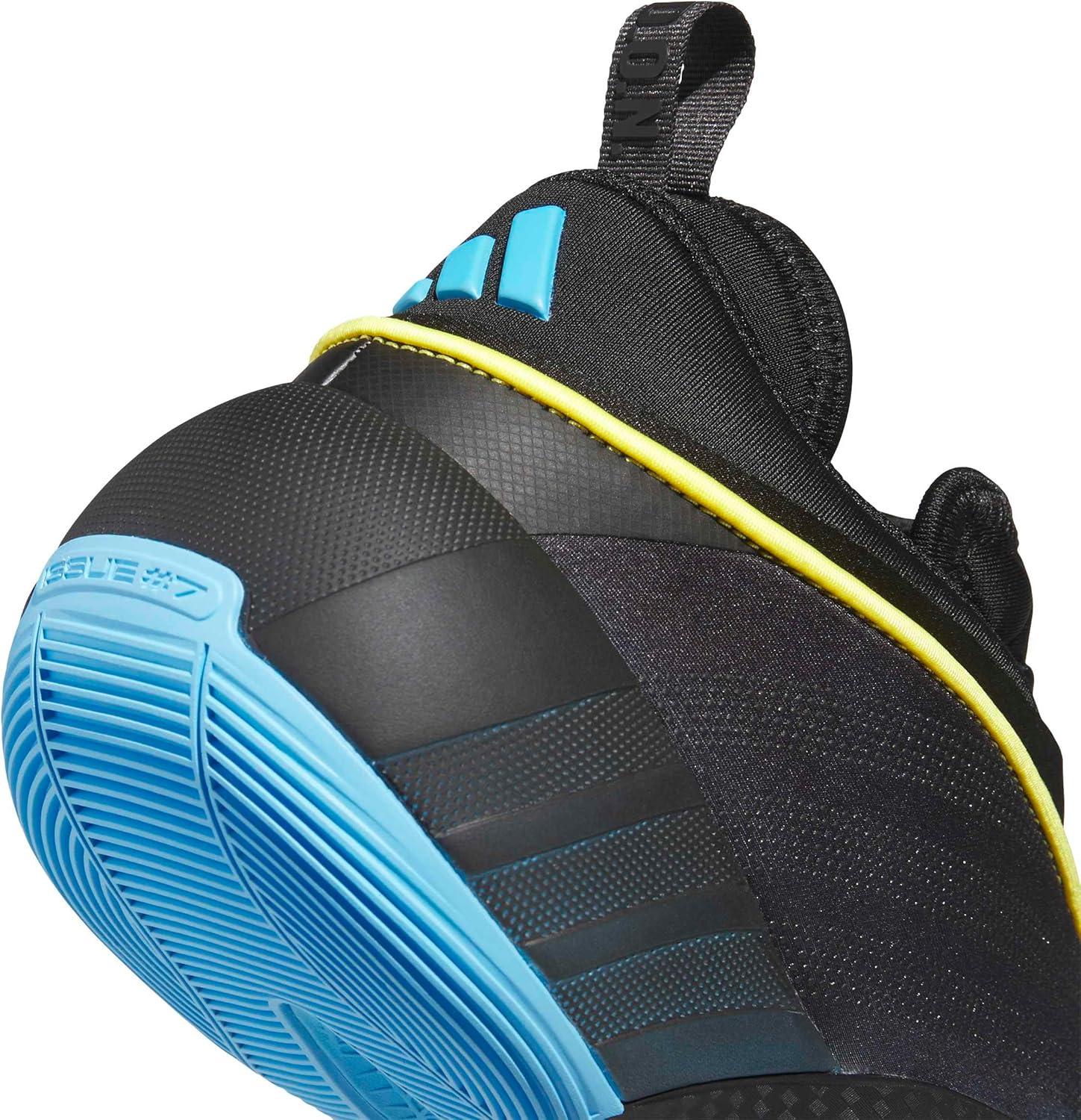 image:imageadidas Mens DON Issue 7 Basketball Sneakers Shoes Black PinkLucid AquamarineBlackYellow