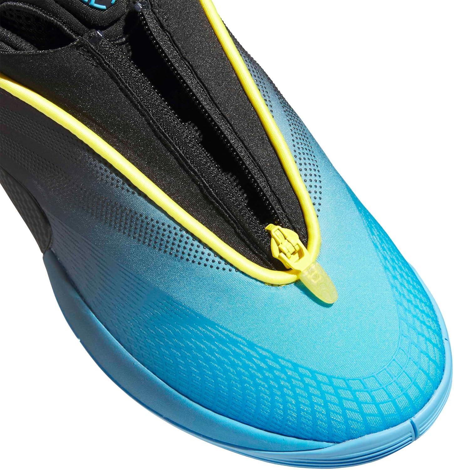 image:imageadidas Mens DON Issue 7 Basketball Sneakers Shoes Black PinkLucid AquamarineBlackYellow