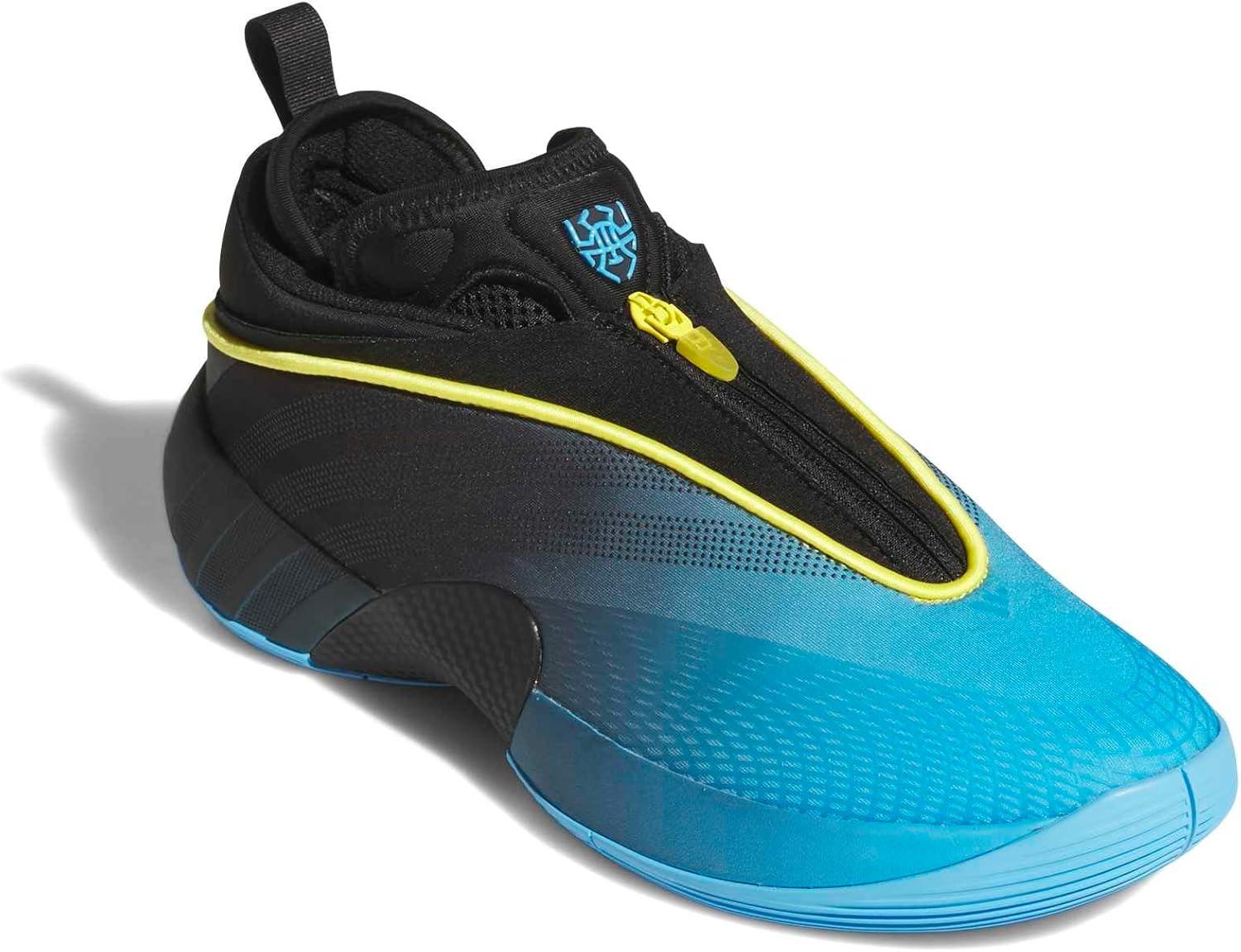 image:imageadidas Mens DON Issue 7 Basketball Sneakers Shoes Black PinkLucid AquamarineBlackYellow