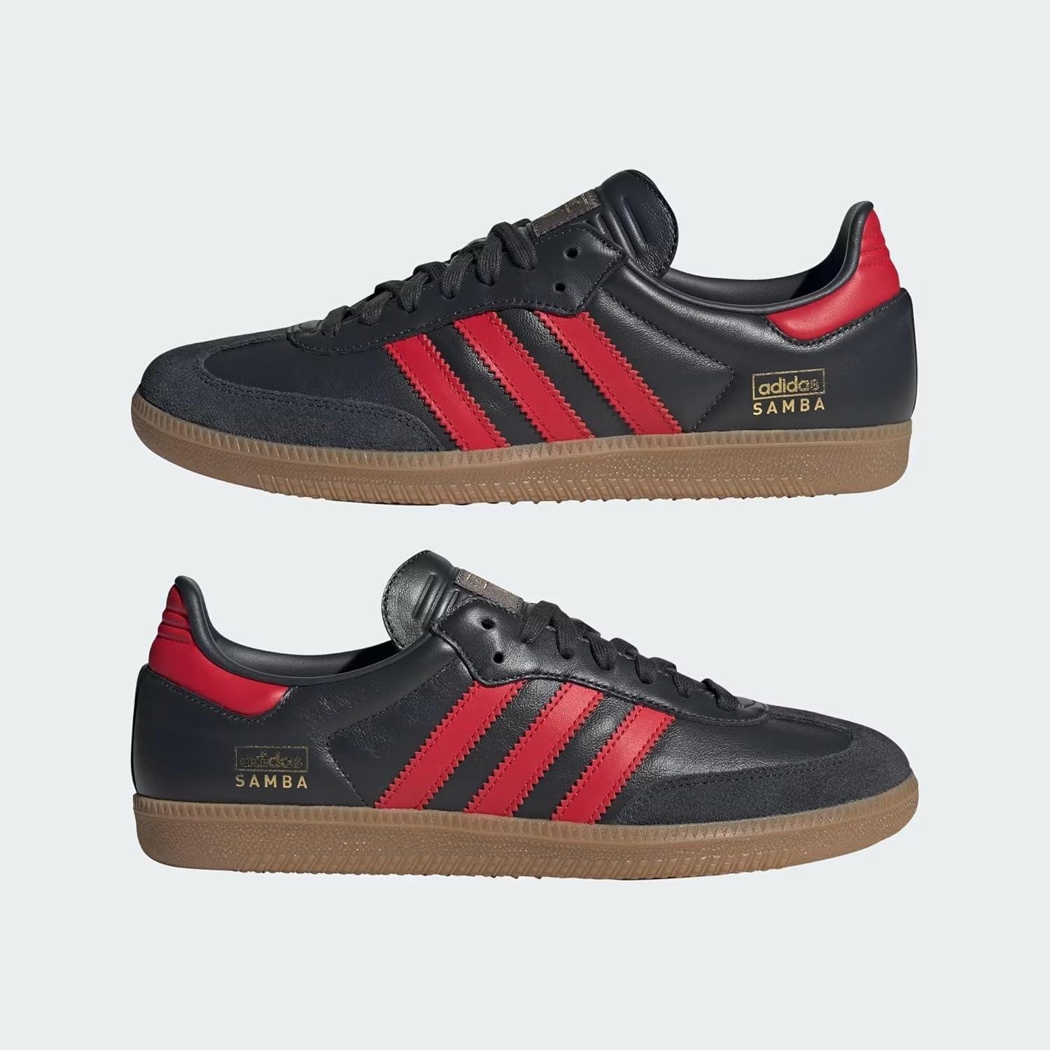 image:imageadidas Mens Samba ShoesCarbonBetter ScarletGum