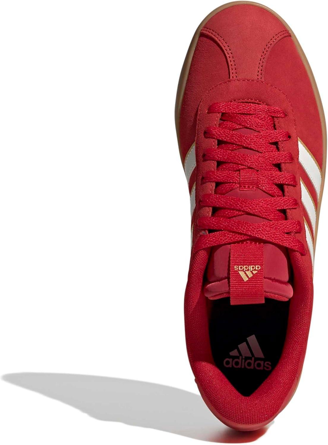 image:imageadidas Mens VL Court 30 SneakersBetter ScarletWhiteGold Metallic