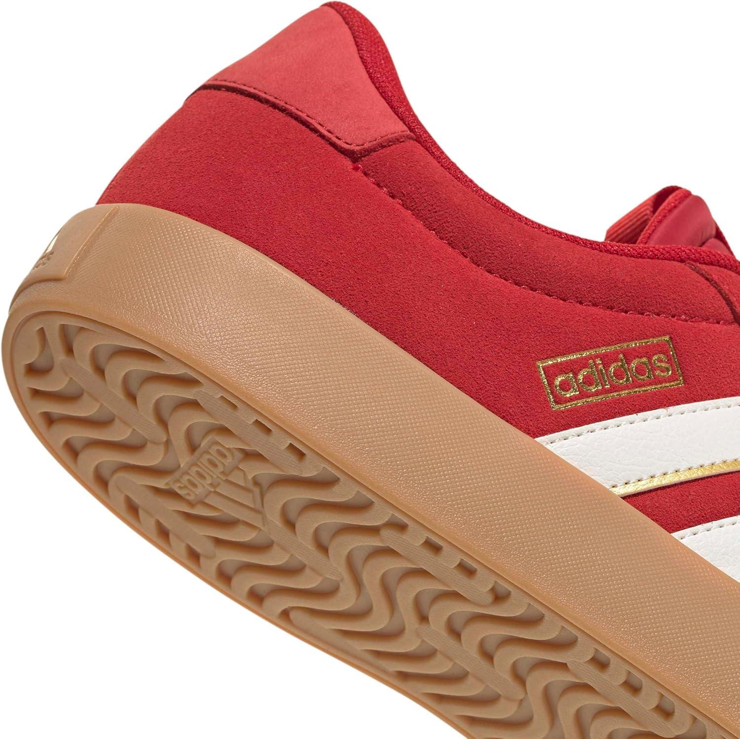 image:imageadidas Mens VL Court 30 SneakersBetter ScarletWhiteGold Metallic