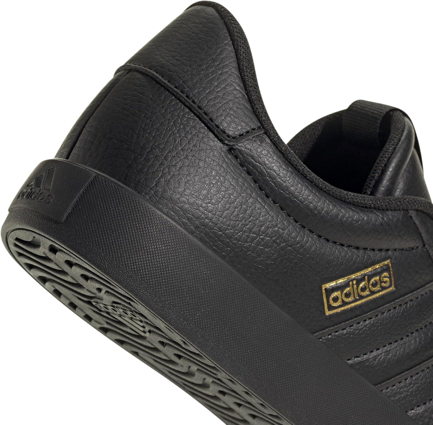 image:imageadidas Mens VL Court 30 SneakersBlackBlackGold Metallic
