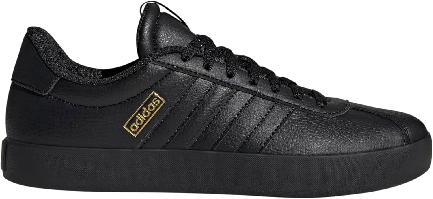 image:imageadidas Mens VL Court 30 SneakersBlackBlackGold Metallic