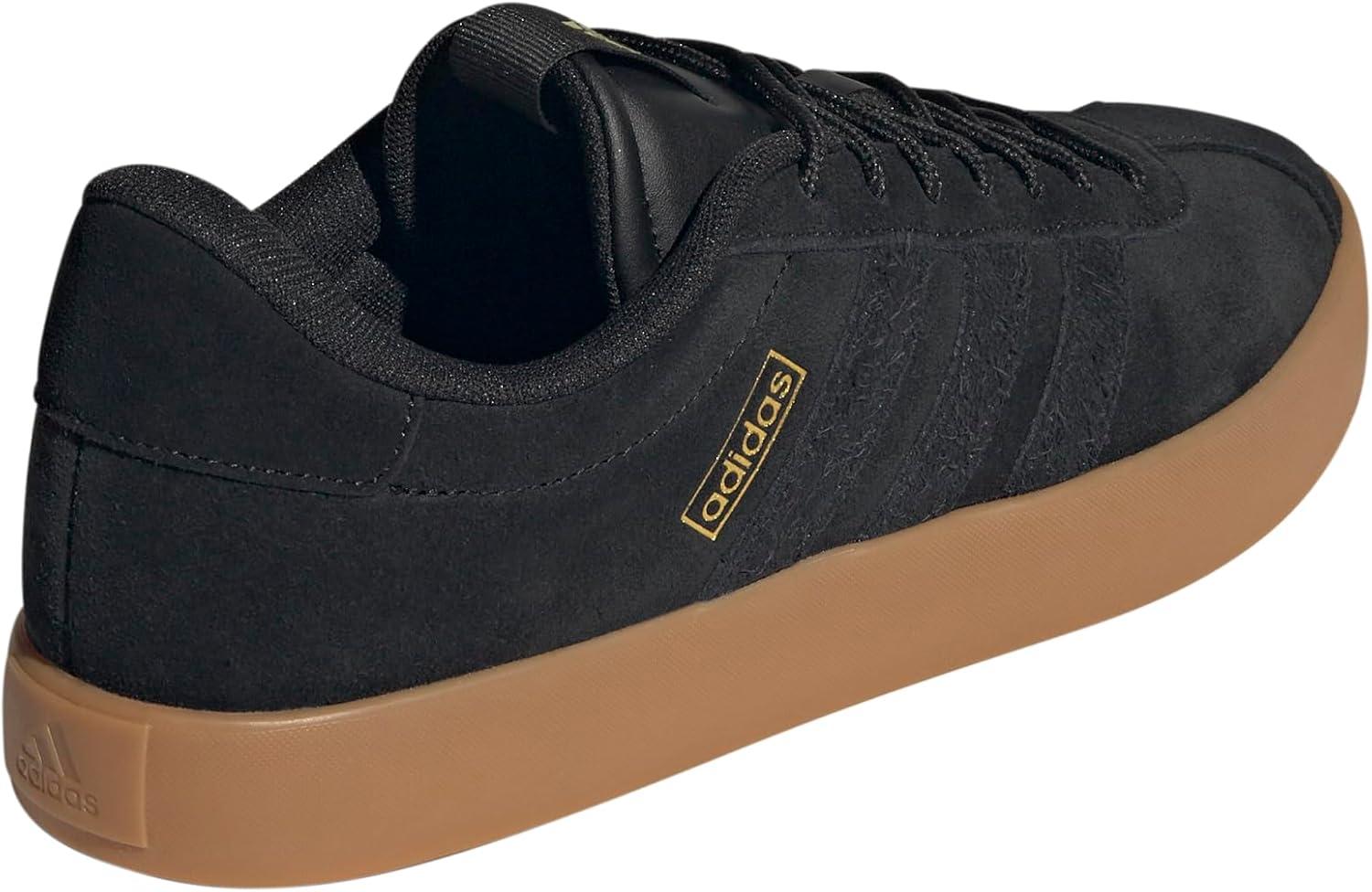 image:imageadidas Mens VL Court 30 SneakersBlackGold MetallicGum