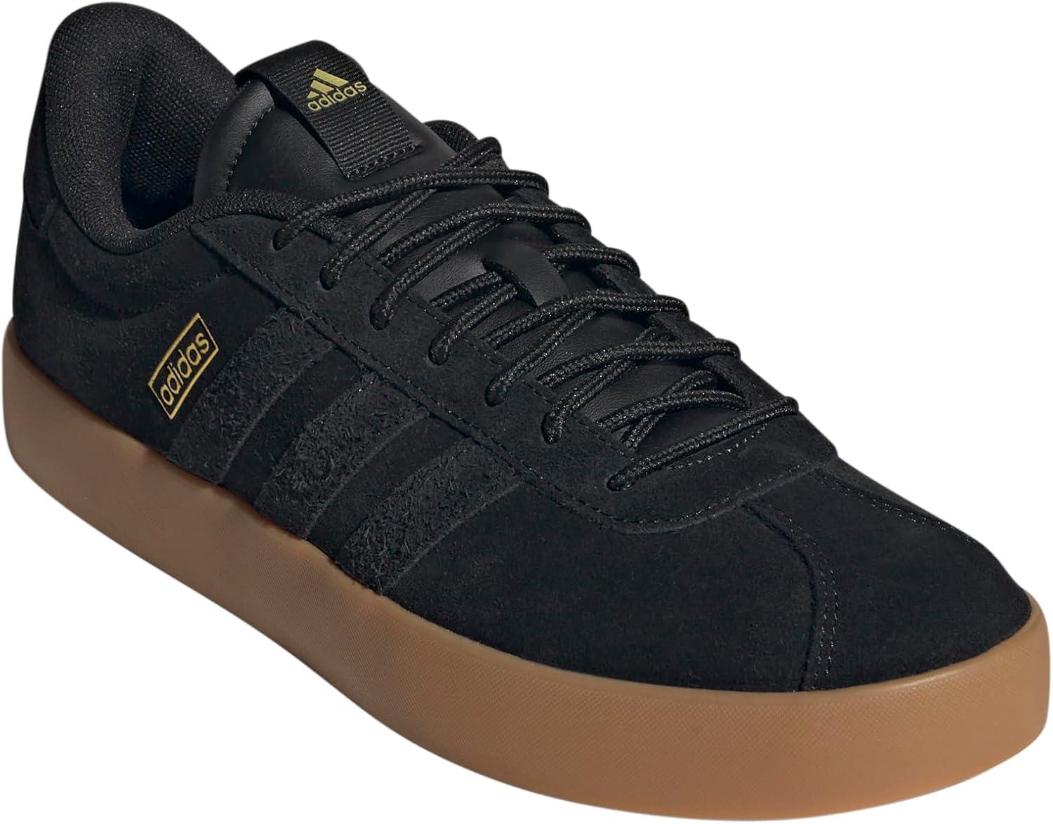 image:imageadidas Mens VL Court 30 SneakersBlackGold MetallicGum