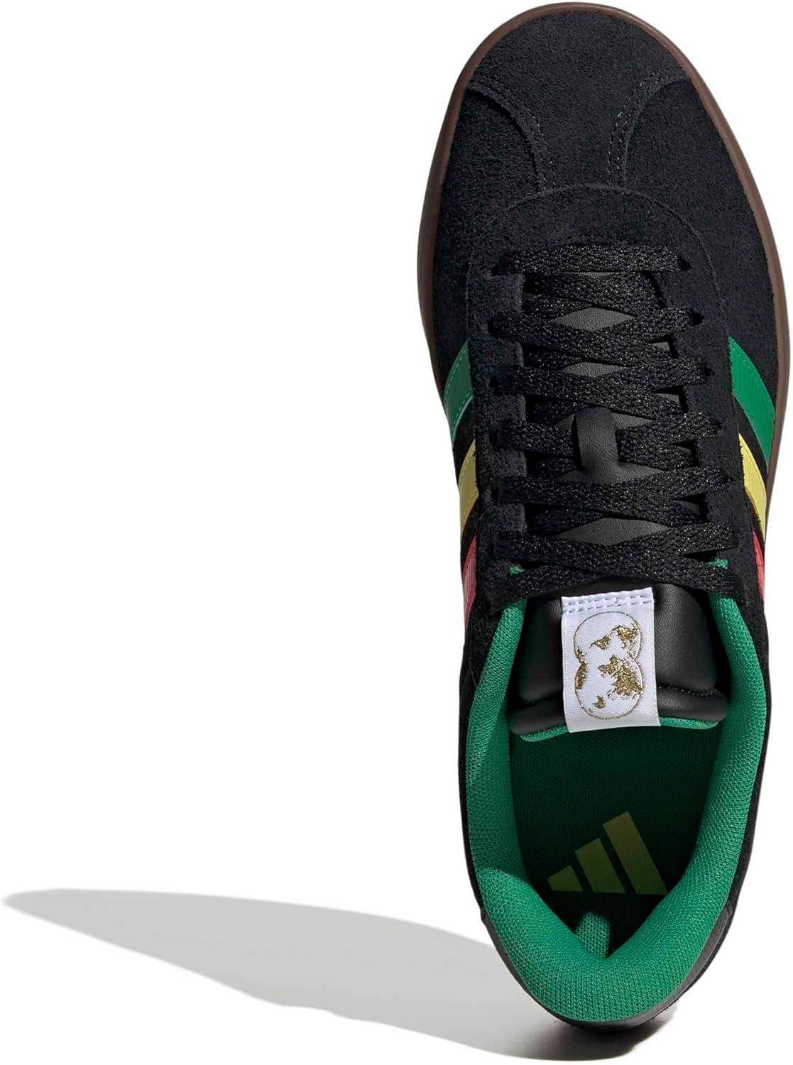 image:imageadidas Mens VL Court 30 SneakersBlackGreenPure Ruby