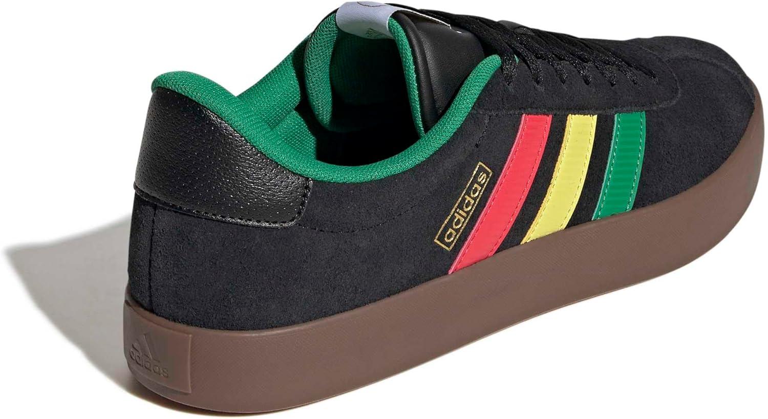 image:imageadidas Mens VL Court 30 SneakersBlackGreenPure Ruby