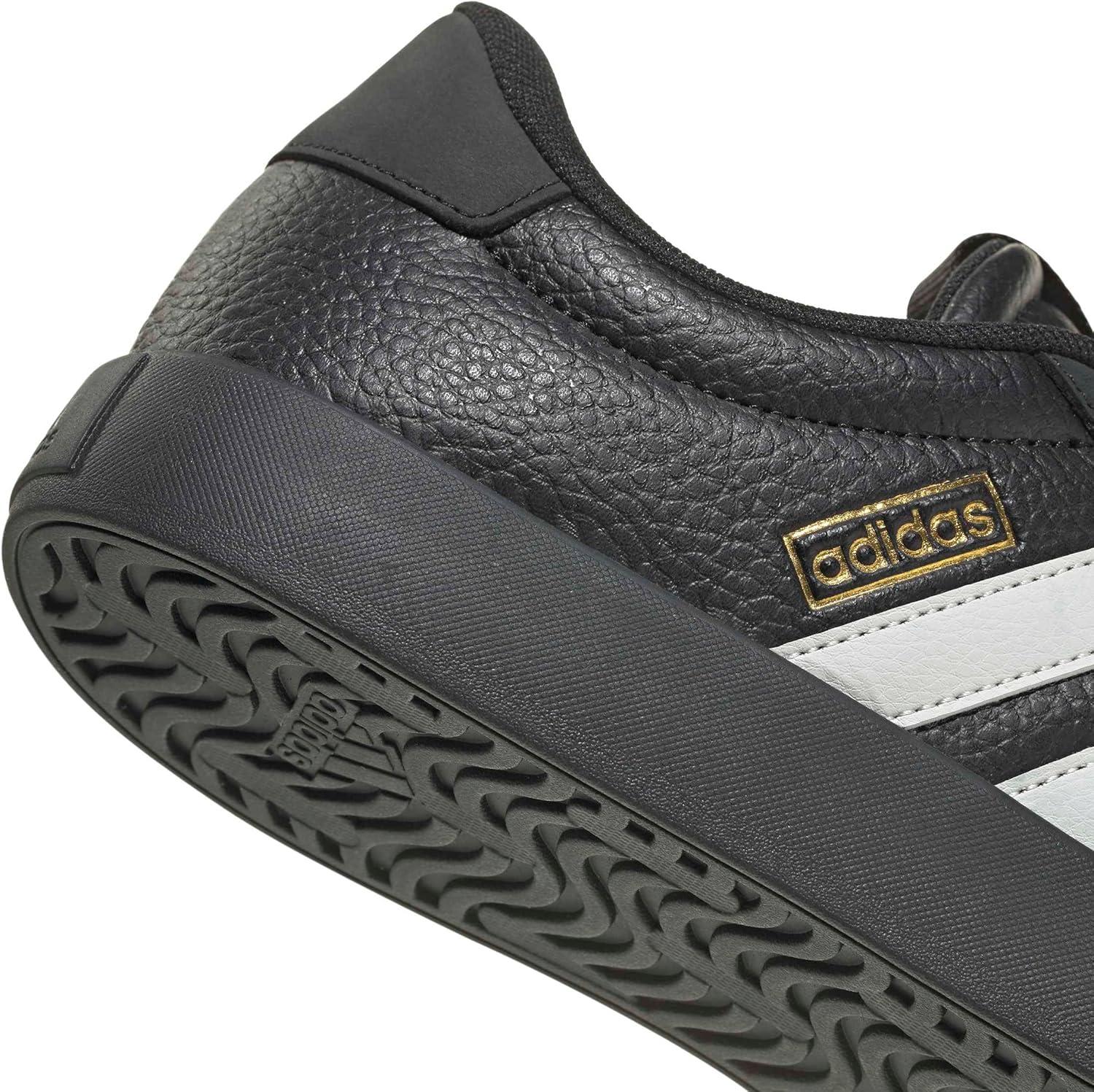 image:imageadidas Mens VL Court 30 SneakersBlackOrbit GreyGold Metallic