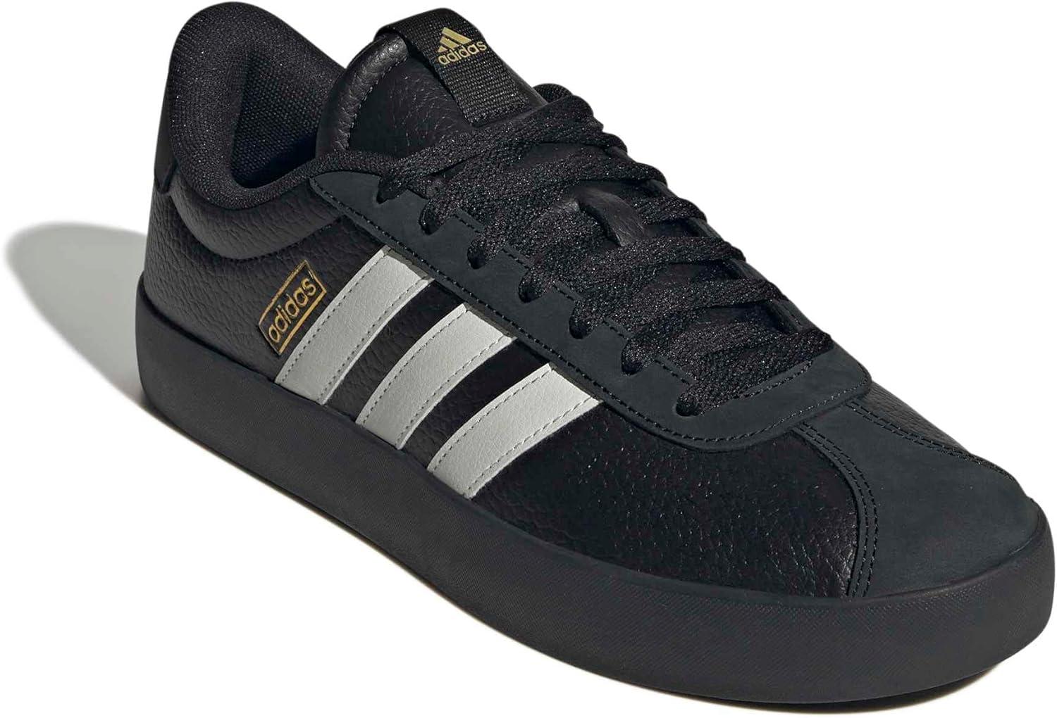 image:imageadidas Mens VL Court 30 SneakersBlackOrbit GreyGold Metallic