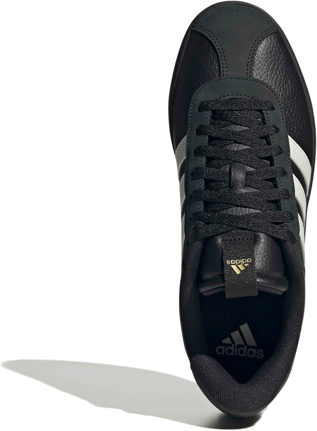 image:imageadidas Mens VL Court 30 SneakersBlackOrbit GreyGold Metallic
