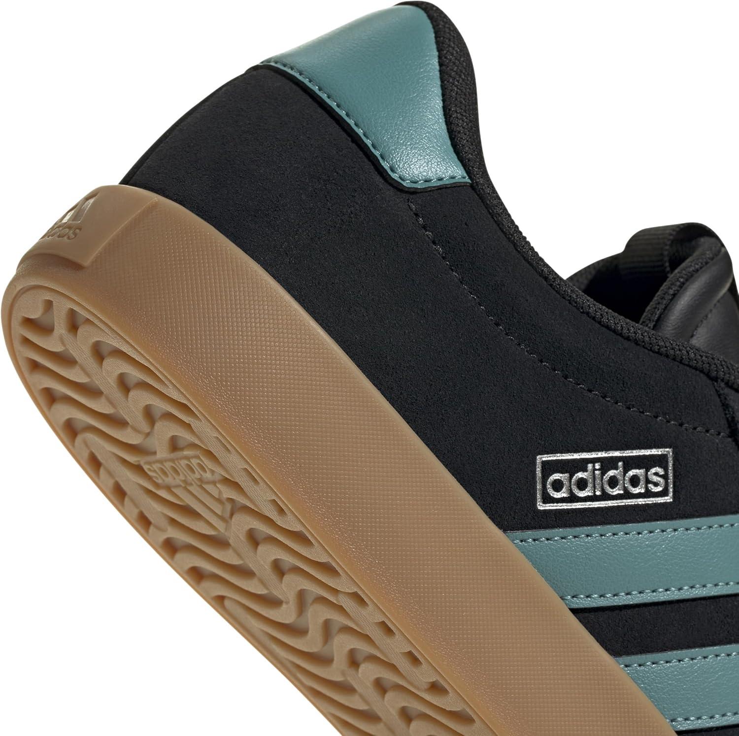 image:imageadidas Mens VL Court 30 SneakersBlackPowder TealSilver Metallic
