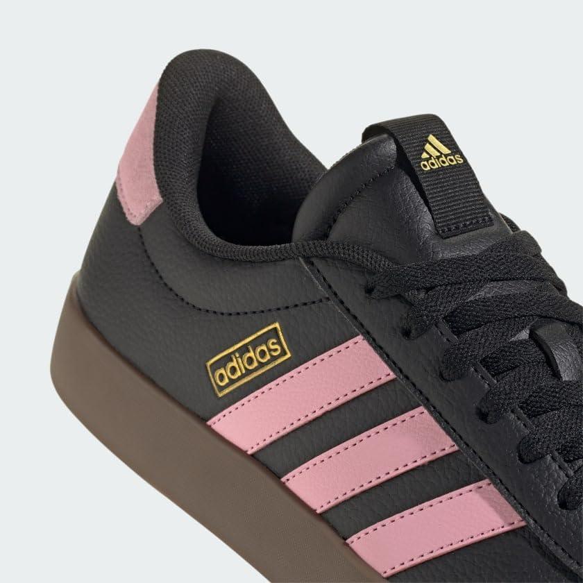 image:imageadidas Mens VL Court 30 SneakersBlackTrue PinkGold Metallic