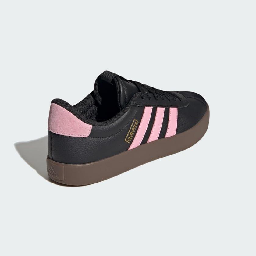 image:imageadidas Mens VL Court 30 SneakersBlackTrue PinkGold Metallic