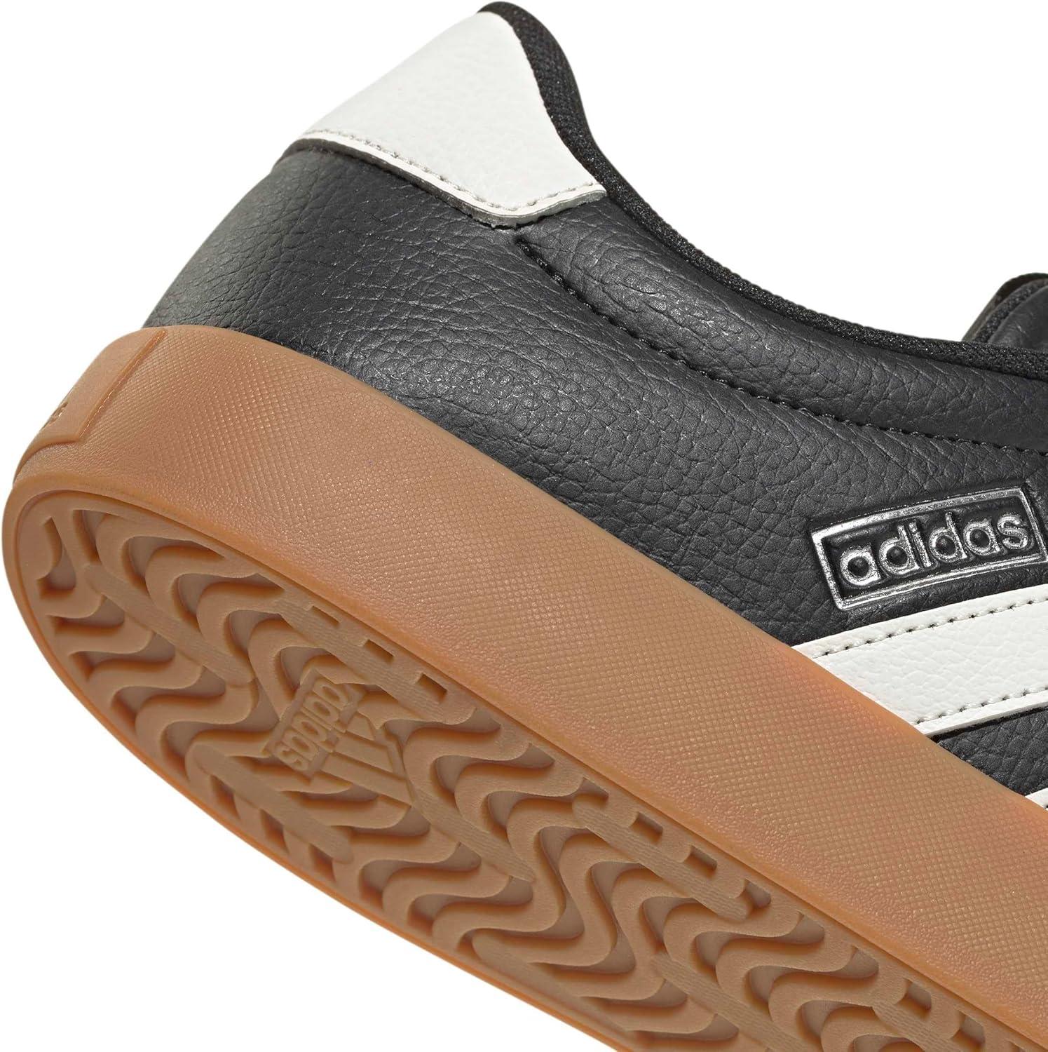 image:imageadidas Mens VL Court 30 SneakersBlackWhiteSilver Metallic