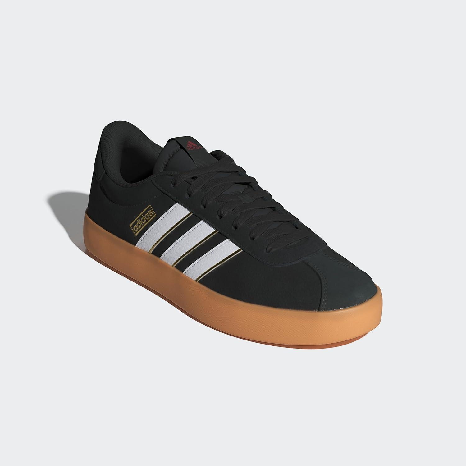 image:imageadidas Mens VL Court 30 SneakersBlackWhiteTeam Victory Red