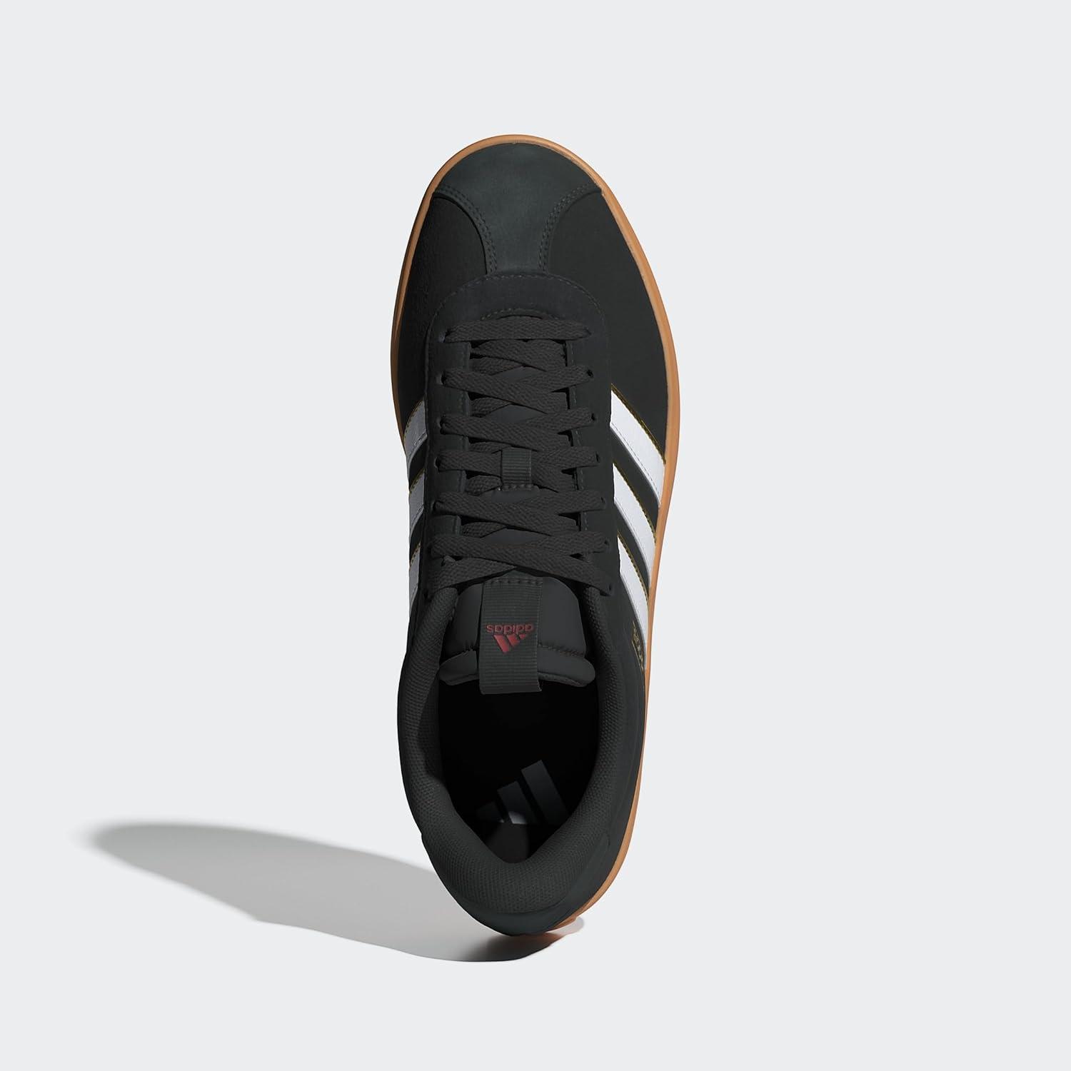 image:imageadidas Mens VL Court 30 SneakersBlackWhiteTeam Victory Red