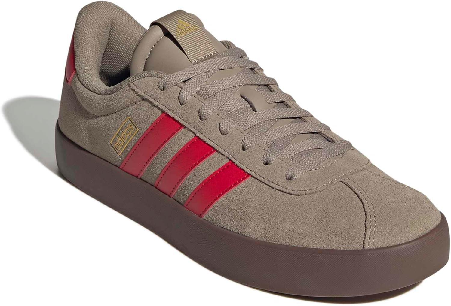 image:imageadidas Mens VL Court 30 SneakersBlanch CargoPure RubyGold Metallic