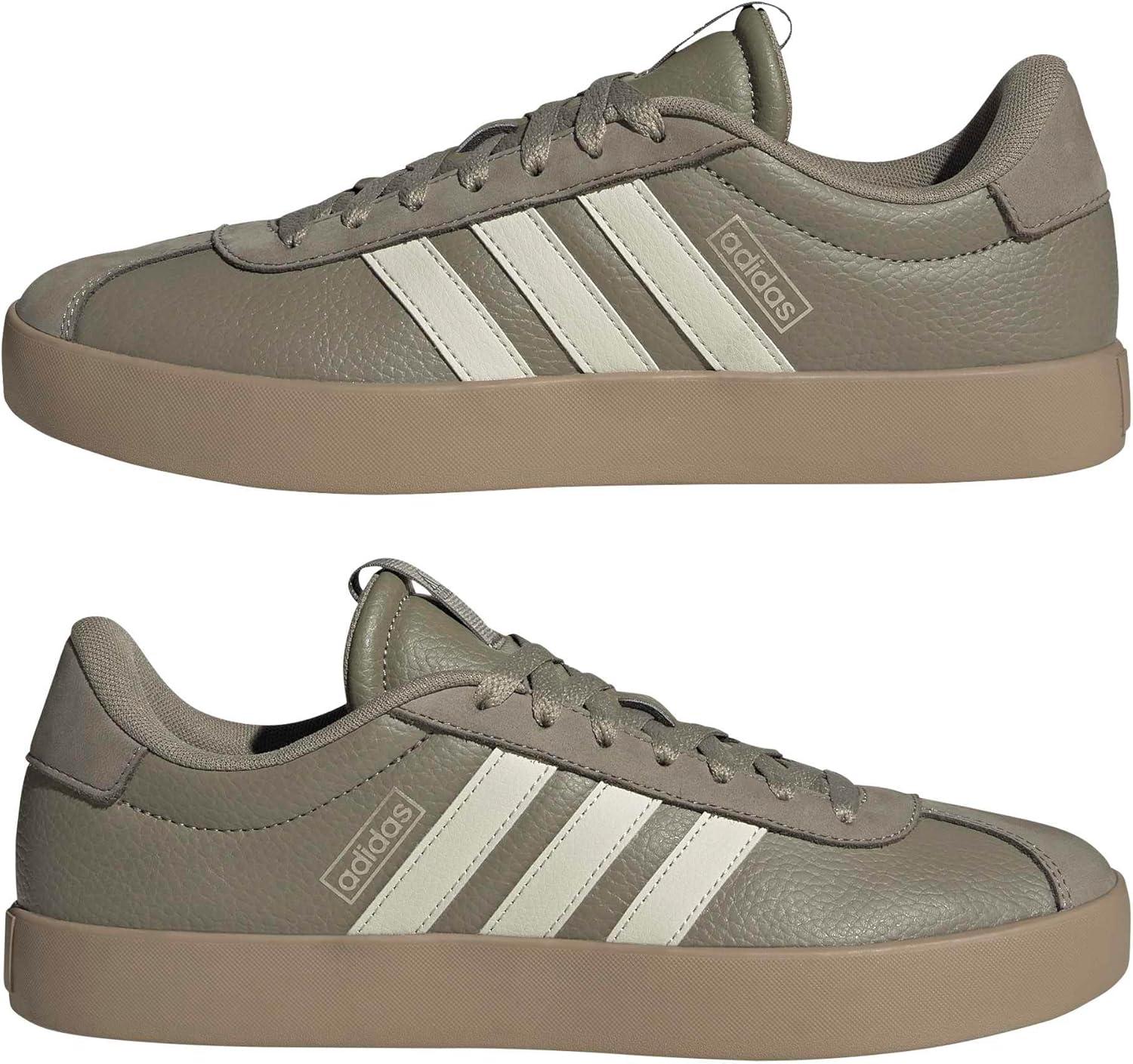 image:imageadidas Mens VL Court 30 SneakersClayAluminaCyber Metallic