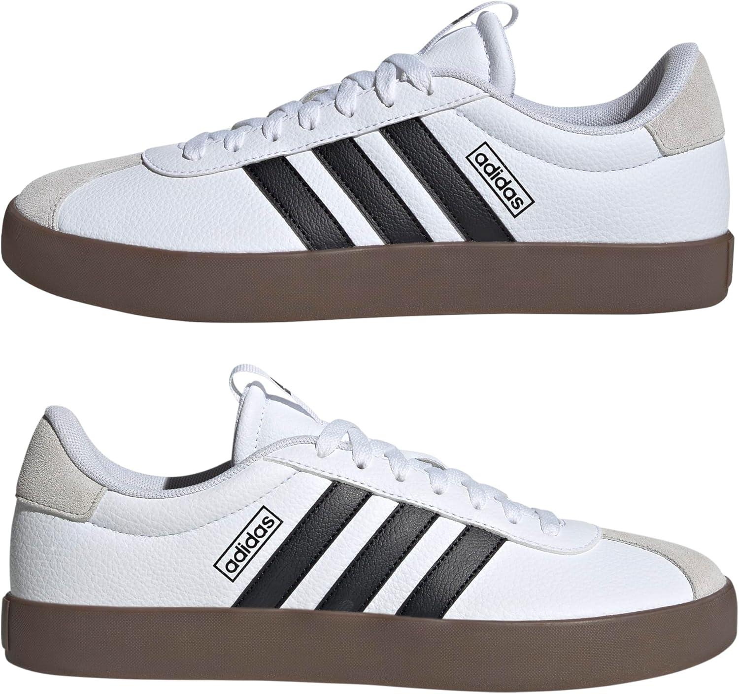 image:imageadidas Mens VL Court 30 SneakersCloud White Core Black Grey One
